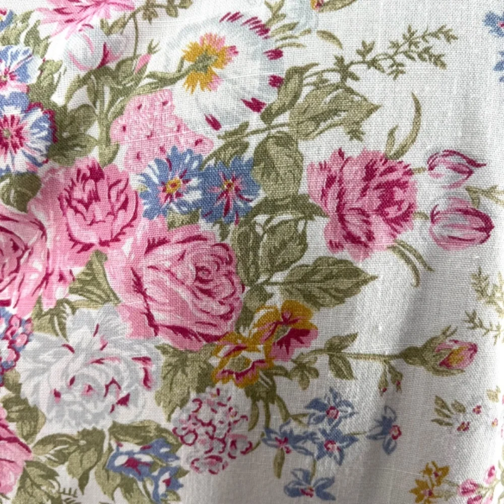 Vintage Blair 80s Floral Bouquet Cream Blazer Jacket Size 16 - Picture 9 of 12